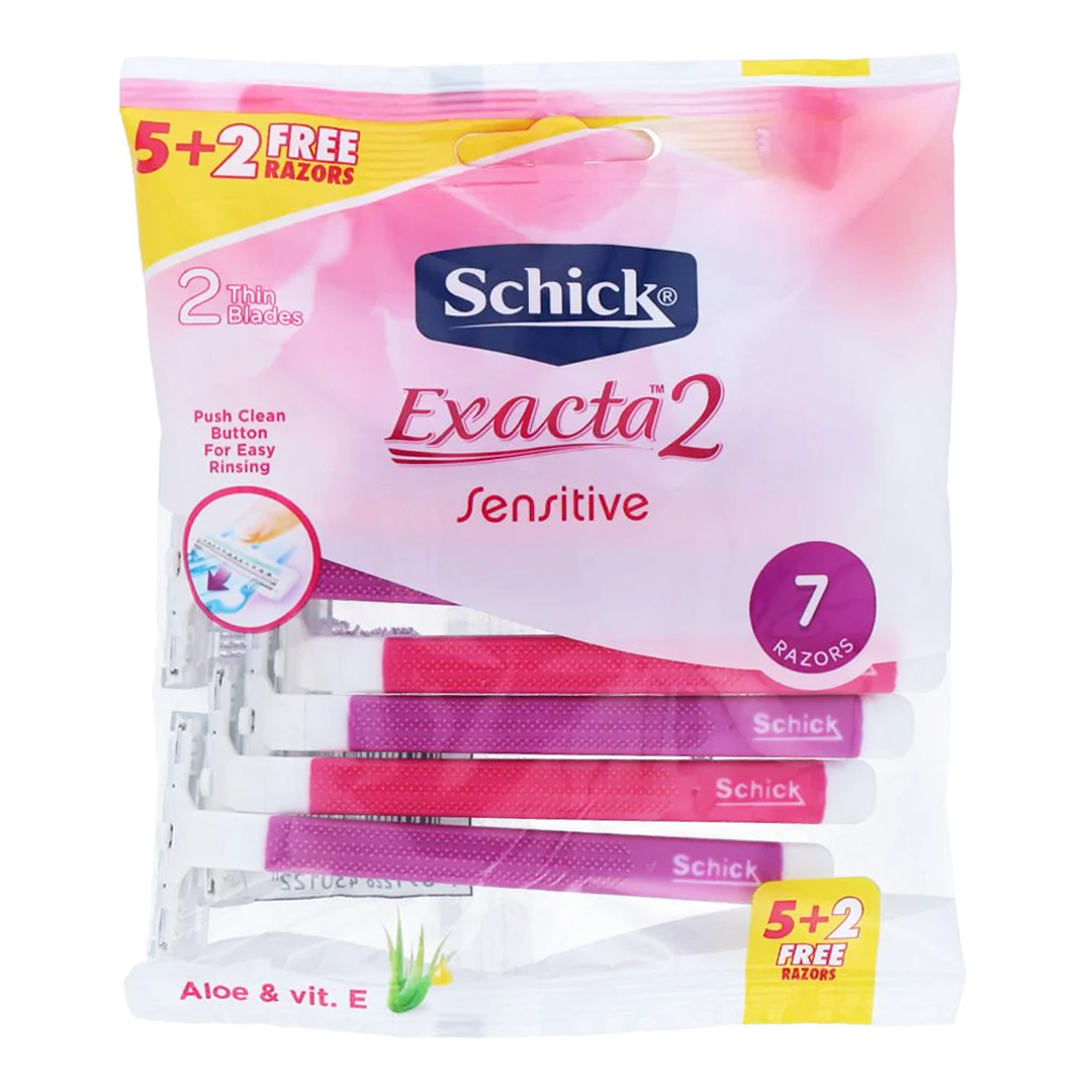 SCHICK EXACTA2 SENSITIVE PINK 2+1